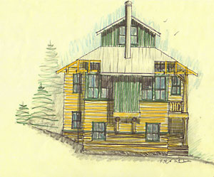 design sketch for Pendelwood project